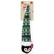 Hračka Dog Fantasy Winter Tale guľa s čiapkou pískacia, zelená 38cm
