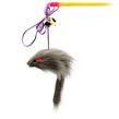 Hračka MAGIC CAT prut s myškou a rolničkou catnip 17 cm + 49 cm 24 ks